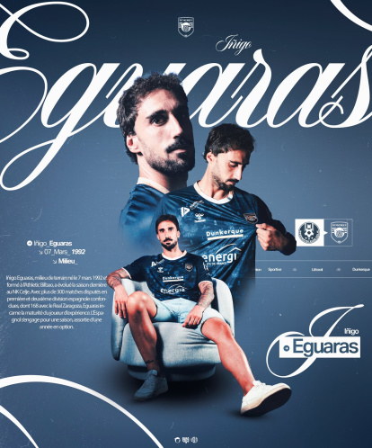 Iñigo Eguaras anunciado como refuerzo del Dunkerque francés.