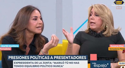 Mariló Montero y Susana Diaz, tuvieron un agrio intercambio de opiniones en Espejo Público.