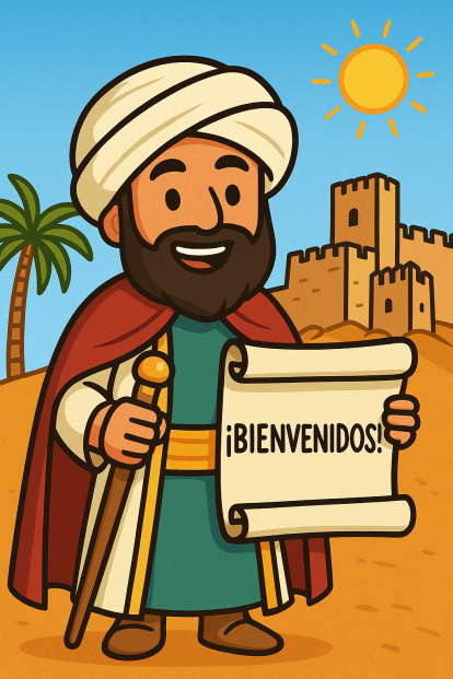 Bienvenida de Khayran al-Amiri o Jairán,  primer rey de la taifa de Almería en el siglo XI