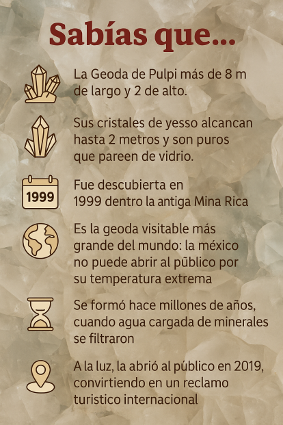 Curiosidades Geoda de Pulpí