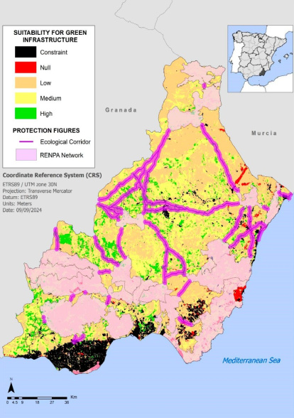 Los 'puentes' naturales que se proponen en el estudio.