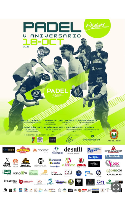 Cartel del evento que tendrá lugar este sábado en Olula del Río.