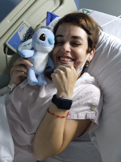 Paqui Castillo en el hospital