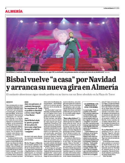 Crónica de Simón Ruiz en el periódico del 16 de noviembre