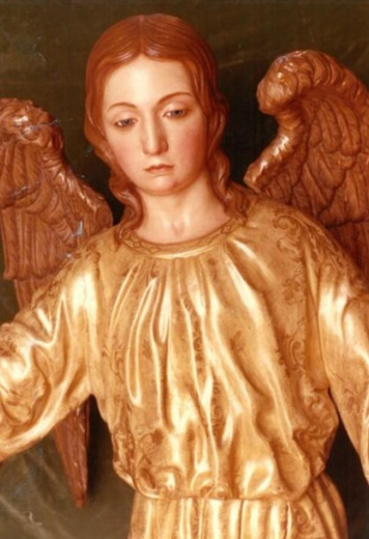 Ángel confortador de la Oración en el Huerto en una imagen de 1985.