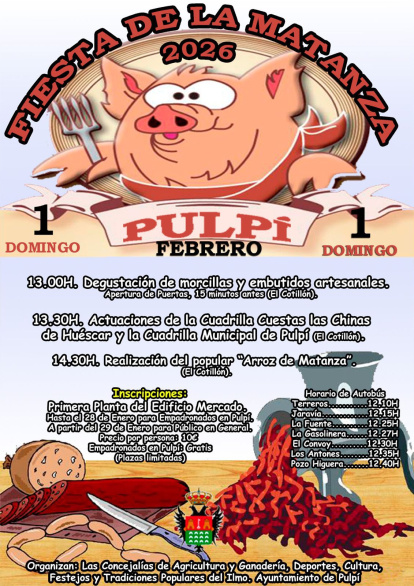 Cartel de la nueva edición de la Fiesta de la Matanza de Pulpí.