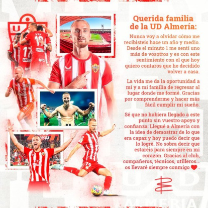 La despedida del Almería tras un ascenso y una permanencia en Primera.