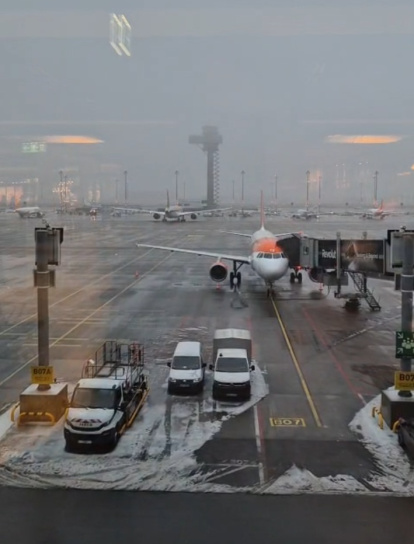 Estado de las pistas del Aeropuerto de Berlín-Brandeburgo.