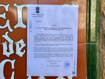 Edicto del alcalde Antonio Bonilla.