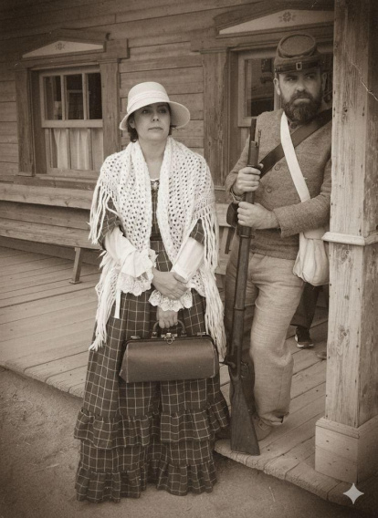 Recreación de la Guerra Civil americana.