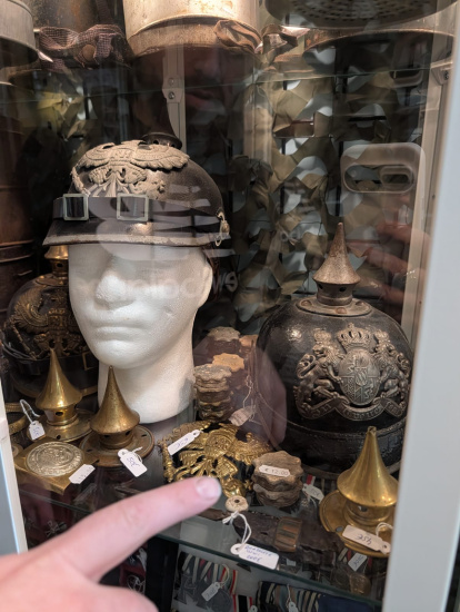 Cascos parte de la colección de Félix.