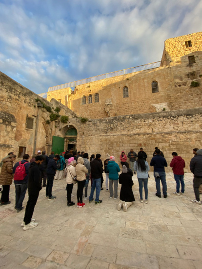 Imágenes de la expedición almeriense durante estos días en Tierra Santa.