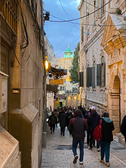 Imágenes de la expedición almeriense durante estos días en Tierra Santa.