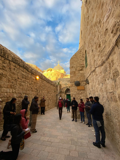 Imágenes de la expedición almeriense durante estos días en Tierra Santa.