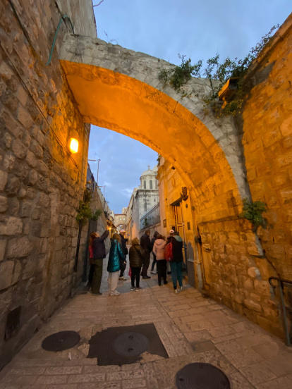 Imágenes de la expedición almeriense durante estos días en Tierra Santa.