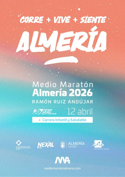 El cartel de la Media Maratón de Almería 2026.