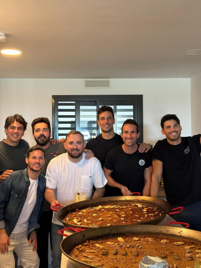 Piatti y Jaime Astrain en uno de los eventos de Miro y Aitor.