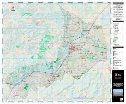 Mapa de Los Gallardos, trabajo impagable, generoso, para Los Gallardos del geógrafo Rodolfo Caparrós.