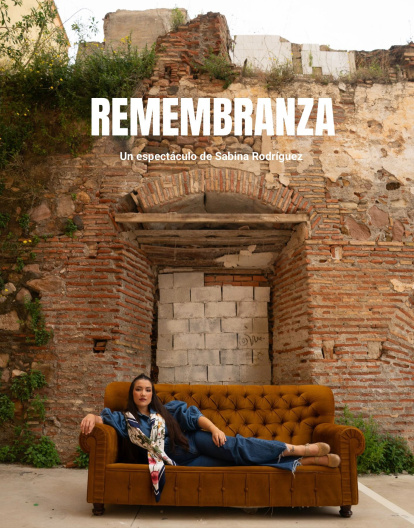 El cartel de Remembranza, la obra de Sabina.
