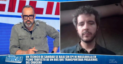 Risto Mejide en conexión con el director de salud pública.