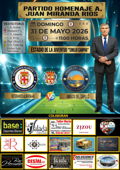El cartel del evento en el Emilio Campra.