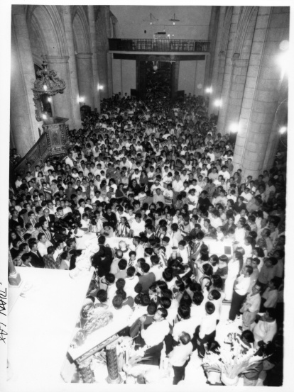 El ascenso a Segunda en 1995 colapsó el Santuario de la Virgen del Mar.
