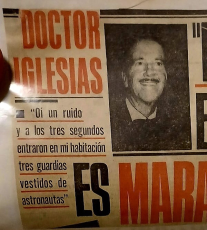Declaraciones del doctor Iglesias Puga a la prensa.