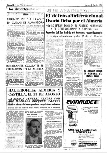 LA VOZ DE ALMERÍA anunciaba un gran fichaje.