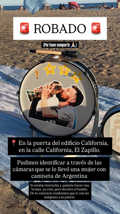 El bombo perdido.