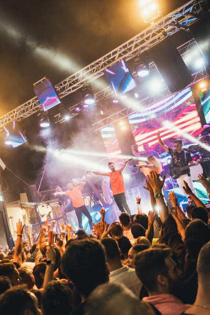 La orquesta en uno de sus conciertos.