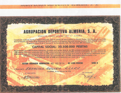 Se hizo a base de acciones que iban comprando los almerienses.