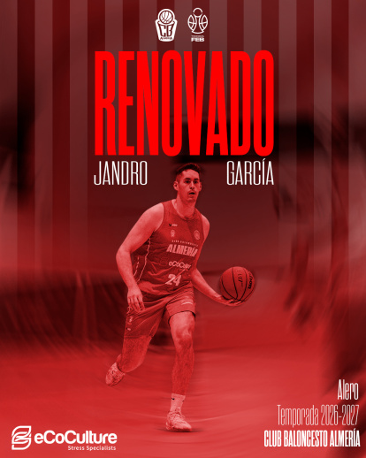 “Jandro” García renueva con el Ecoculture CB Almería para la campaña 2026/27.