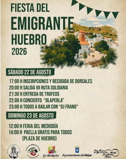 Programación de las Fiestas del Emigrante.