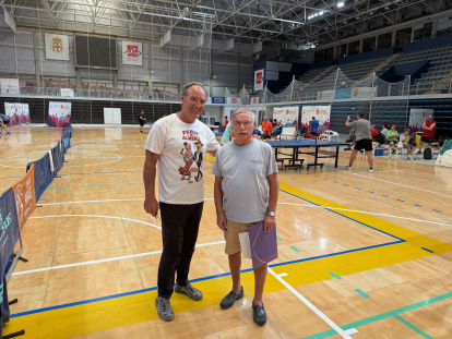 Ochenta jugadores de Almería, Granada y Murcia participan en el Torneo de Feria de Tenis de Mesa.