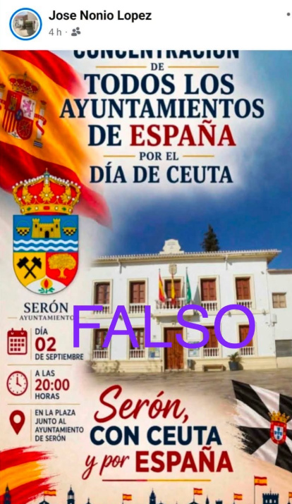 Imagen del cartel difundida por el Ayuntamiento.