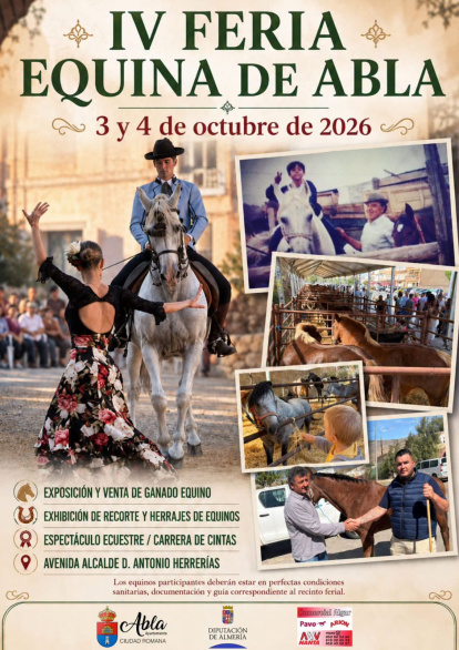 Cartel de la IV Feria Equina de Abla.