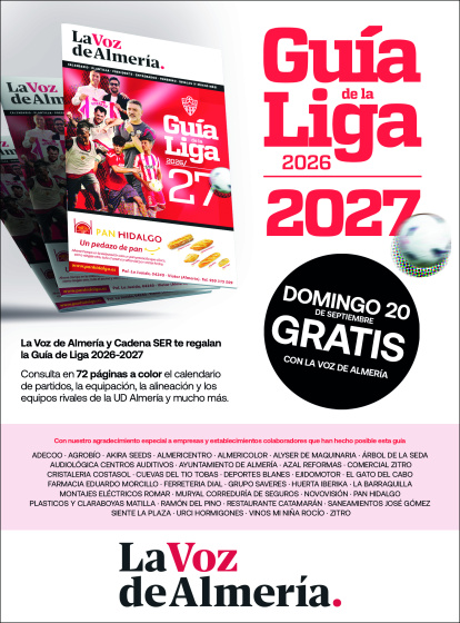 Ya está aquí la Guía de la Liga 26-27 ¡gratis! con La Voz de Almería y Cadena SER.