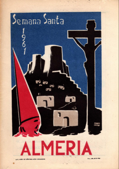 Cartel de la Semana Santa de Almería de 1961, obra de Marco Rubio de Bustos.