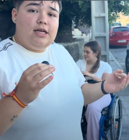 Comienzo del vídeo de Minerva y Zahira.