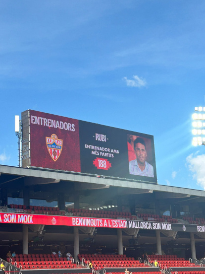 Rubi también aparecía como el entrenador con más partidos.