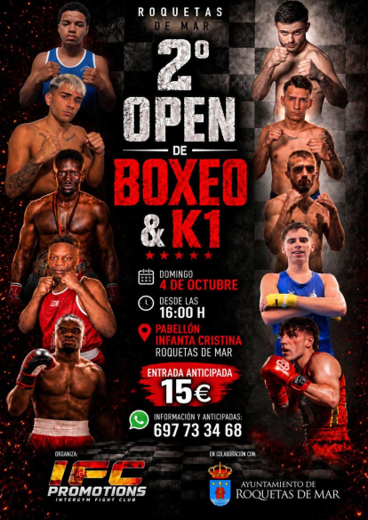 Roquetas de Mar, la capital del boxeo y K1 el próximo domingo.