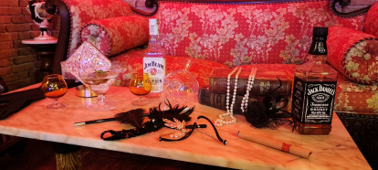 Un rincón del Hotel Capone, un pub ambientado en la Ley Seca.