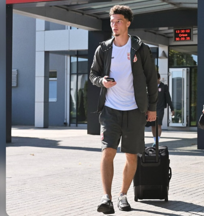 Dzodic en la concentración de la Selección de Serbia.