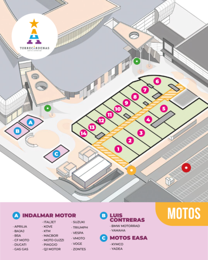 Mapa ilustrativo para los que quieran acercarse a la gran fiesta del motor.