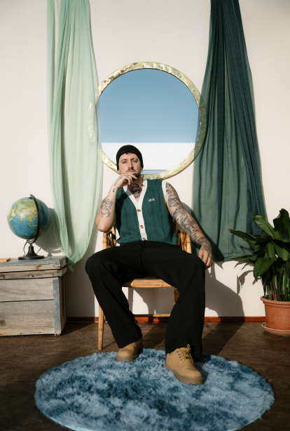 El artista almeriense Cyclo, en imagen promocional por su disco 'Fisherman'.