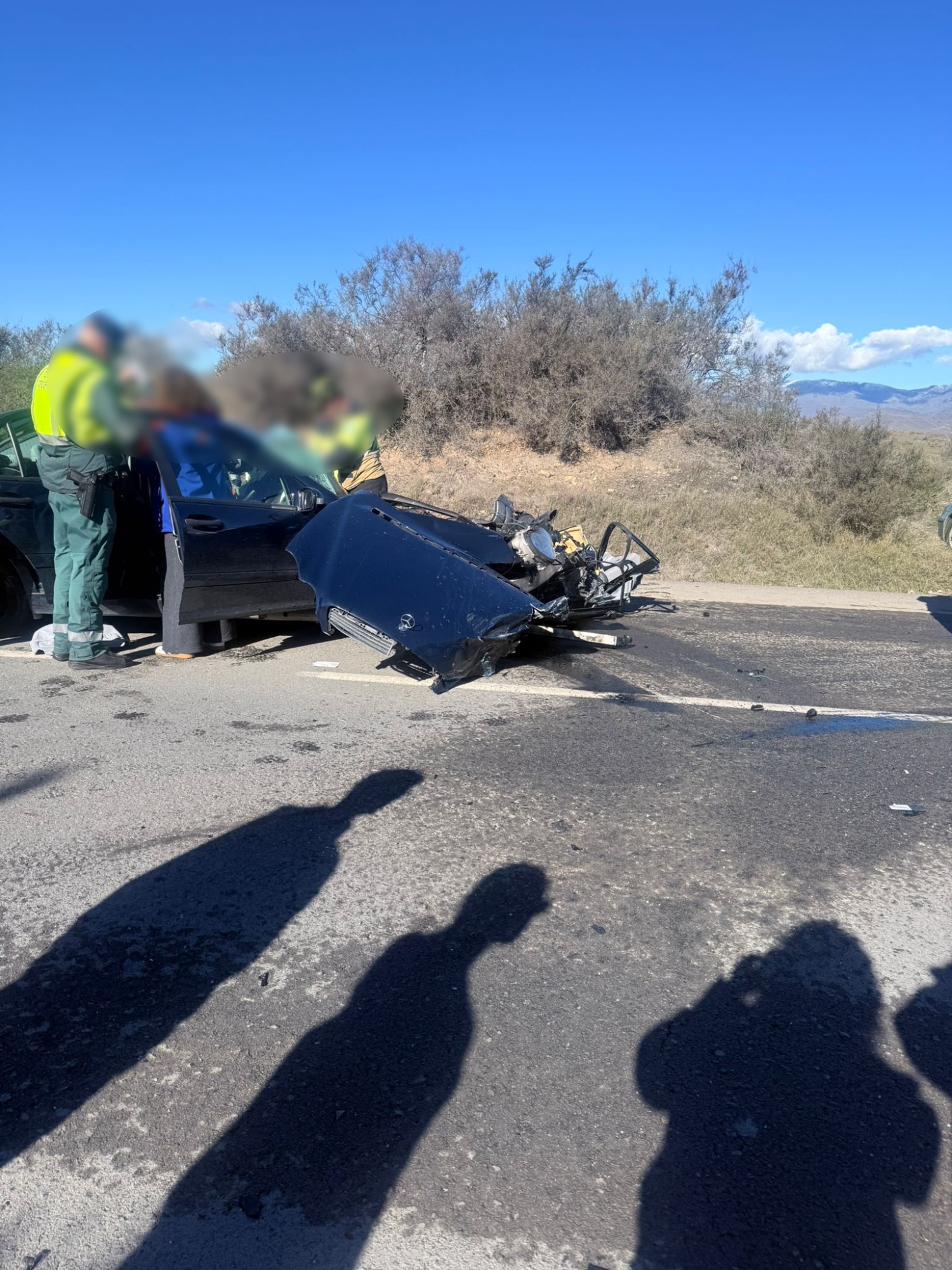 Dos muertos y cuatro heridos en un accidente de tráfico en Tabernas