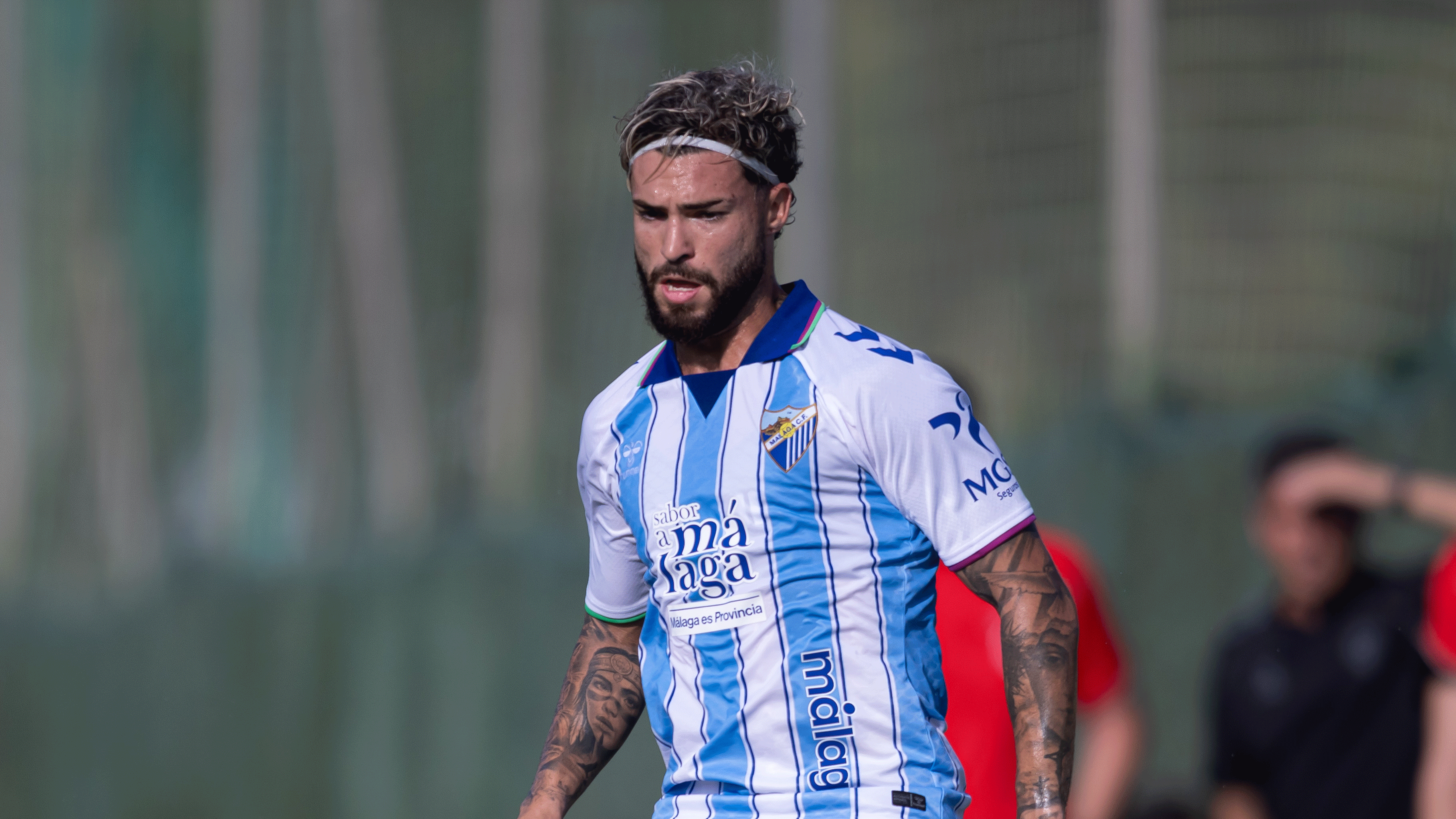 Dani Sánchez se despide del Málaga con esta imagen en la página web.